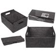 CAJA FIELTRO GRIS.JGO. 2 UND. 31X25X15CM