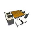 Conjunto cubo Java. ratan sintetico 9 pzas.