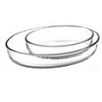 BORCAM. FUENTE HORNO SET 2 OVALES 35x25x6,6cm Y 26x18x6cm. (ancho/fondo)