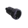 CLAVIJA GOMA 16A 230V NEGRO R42003A (U1)