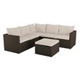 Conjunto Barbados. Rinconero 2 sofas+rinconera+Puff mesita